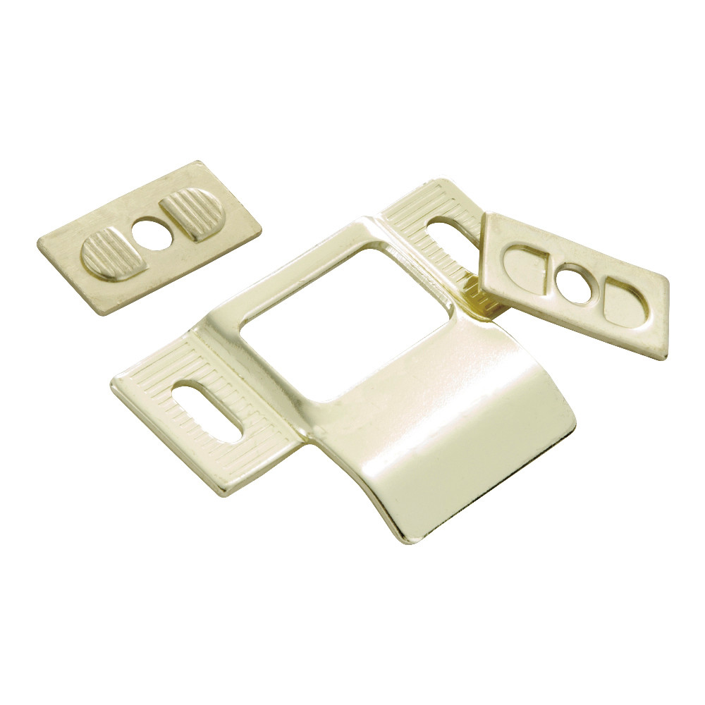 Photos - Door Lock FIRST Austria First Watch 1045 1-1/4" x 2-3/4" Adjustable Steel Strike Plate for Residential or Commercial Doors Polished Brass Hardware A 