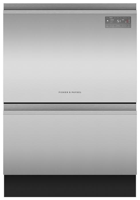 Photos - Integrated Dishwasher Fisher & Paykel Fisher and Paykel DD24DT2N9 Series 7 24 Inch Wide 14 Place Setting Built-In Double Drawer Dishwasher Stainless Steel Sanitat 
