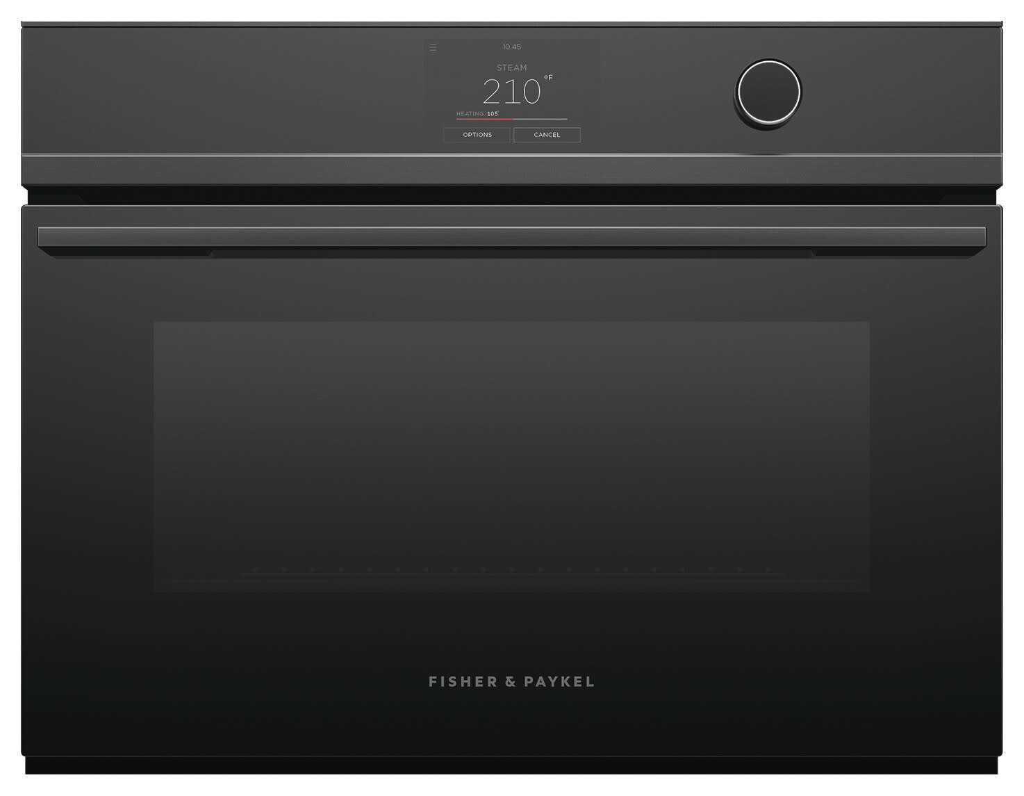Photos - Oven Fisher & Paykel Fisher and Paykel OS24NDTD1 Series 9 Compact 24 Inch Wide 1.9 Cu. Ft. Electric Combi  Black Cooking Appliances Wall  