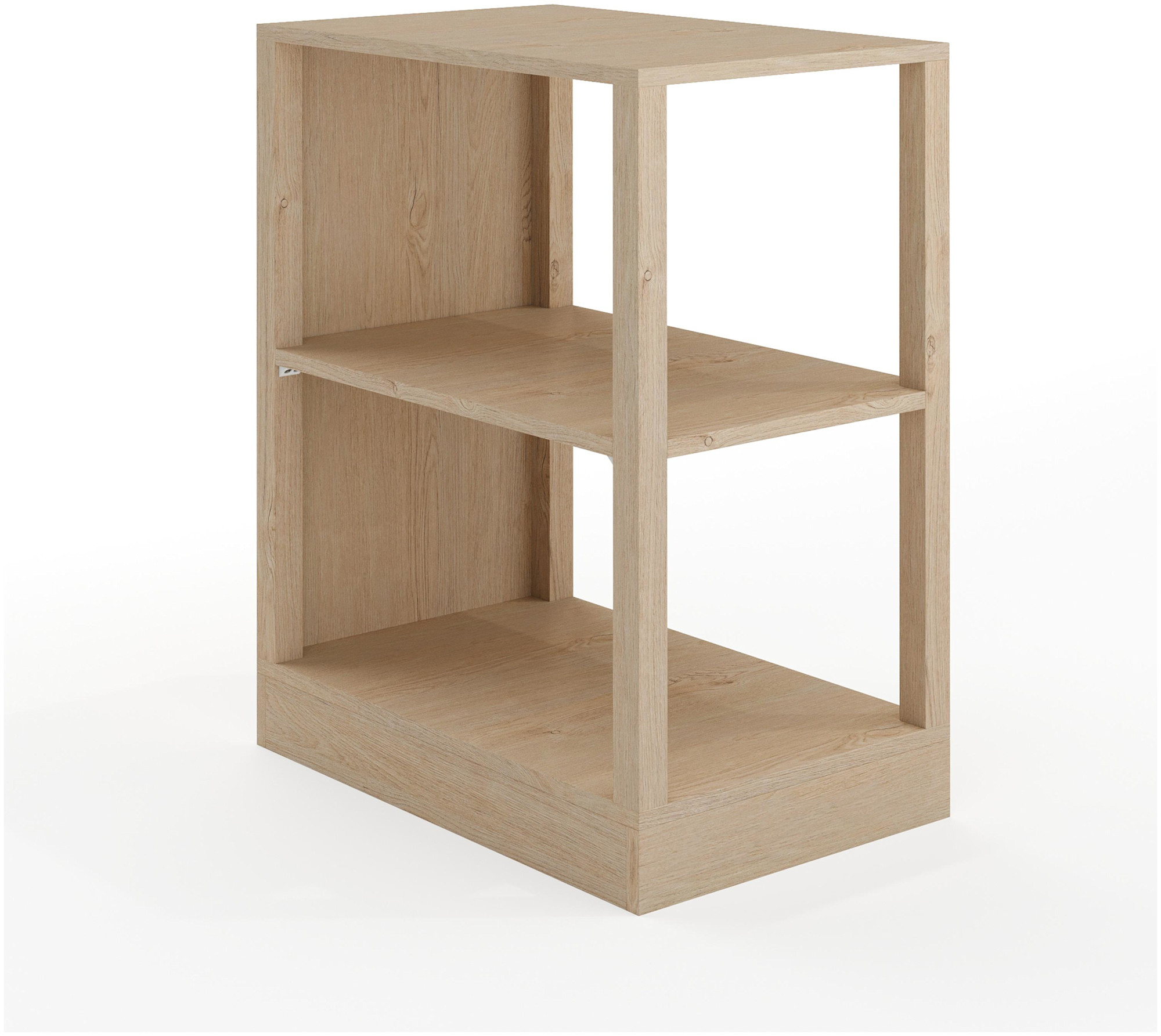 Photos - Display Cabinet / Bookcase Flash Furniture NAN-FY-23042-SF-MS Kayden 16" Modular MDF Shelving Unit Light Natural Storage and Organization Home Organize 