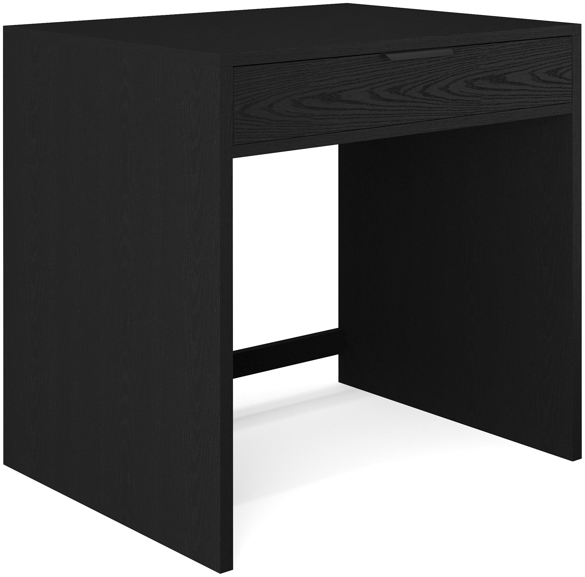 Photos - Office Desk Flash Furniture NAN-FY-23042-TB-MS Kayden 32" Engineered Wood and Steel Single Drawer  Black / Black Indoor Furni 