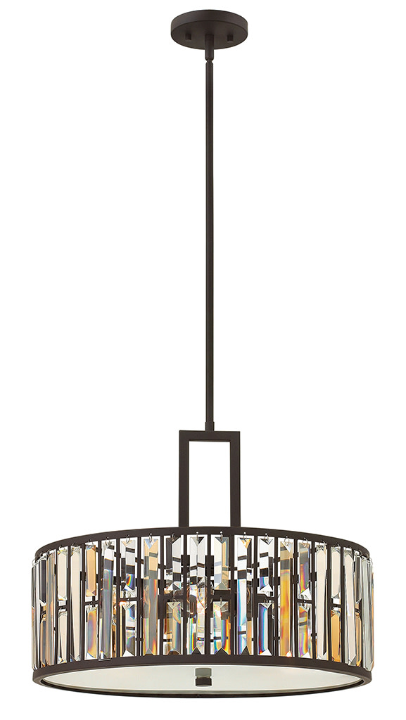 Photos - Chandelier / Lamp Gemma Fredrick Ramond FR33735 3 Light Full Sized Pendant from the  Collection Vintage Bronze Indoor Lighting Pendants FR33735 