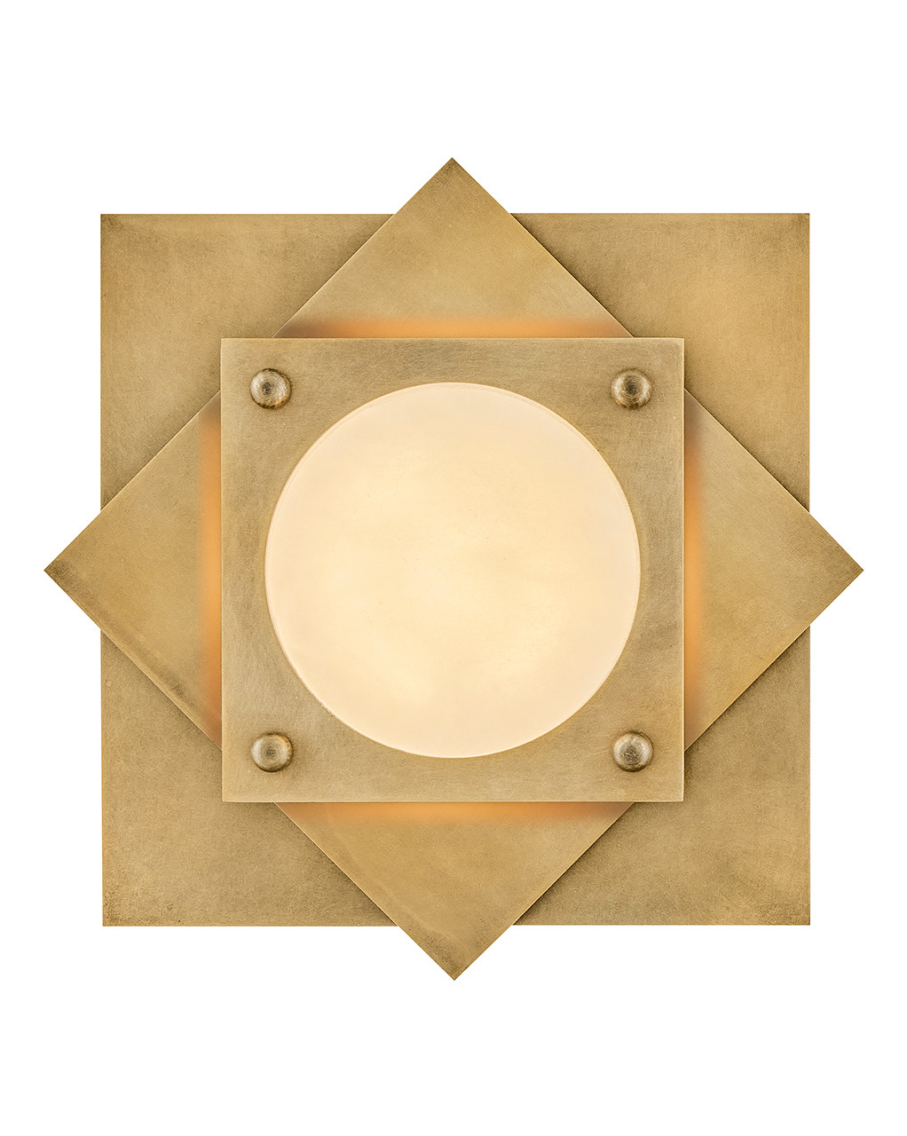 Photos - Chandelier / Lamp Wide Fredrick Ramond FR41581 Claude 16"  Flush Mount Square Ceiling Fixture Heritage Brass Indoor Lighting Ceiling Fixtures F 