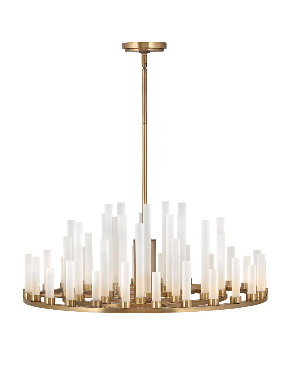 Photos - Chandelier / Lamp Fredrick Ramond FR46106 Trinity Light 27" Wide LED Pillar Candle Style Chandelier Heritage Brass Indoor Lighting Chandeliers