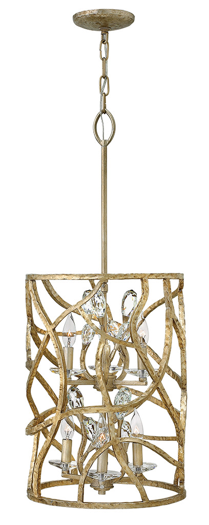 Photos - Chandelier / Lamp Eve Fredrick Ramond FR46805CPG 6 Light Full Sized Foyer Single Pendant from the  Collection Champagne Gold Indoor Lighting Pe 