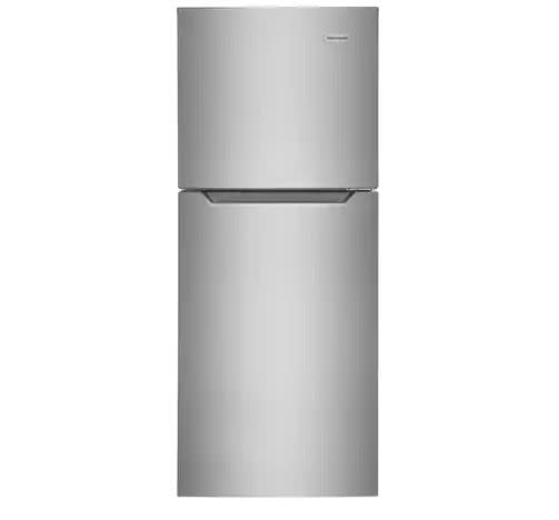 Frigidaire FFET1222U 24 Inch Wide 11.6 Cu. Ft. Energy Star Rated Top Mount Refrigerator Brushed Steel Refrigeration Appliances Full Size Refrigerators