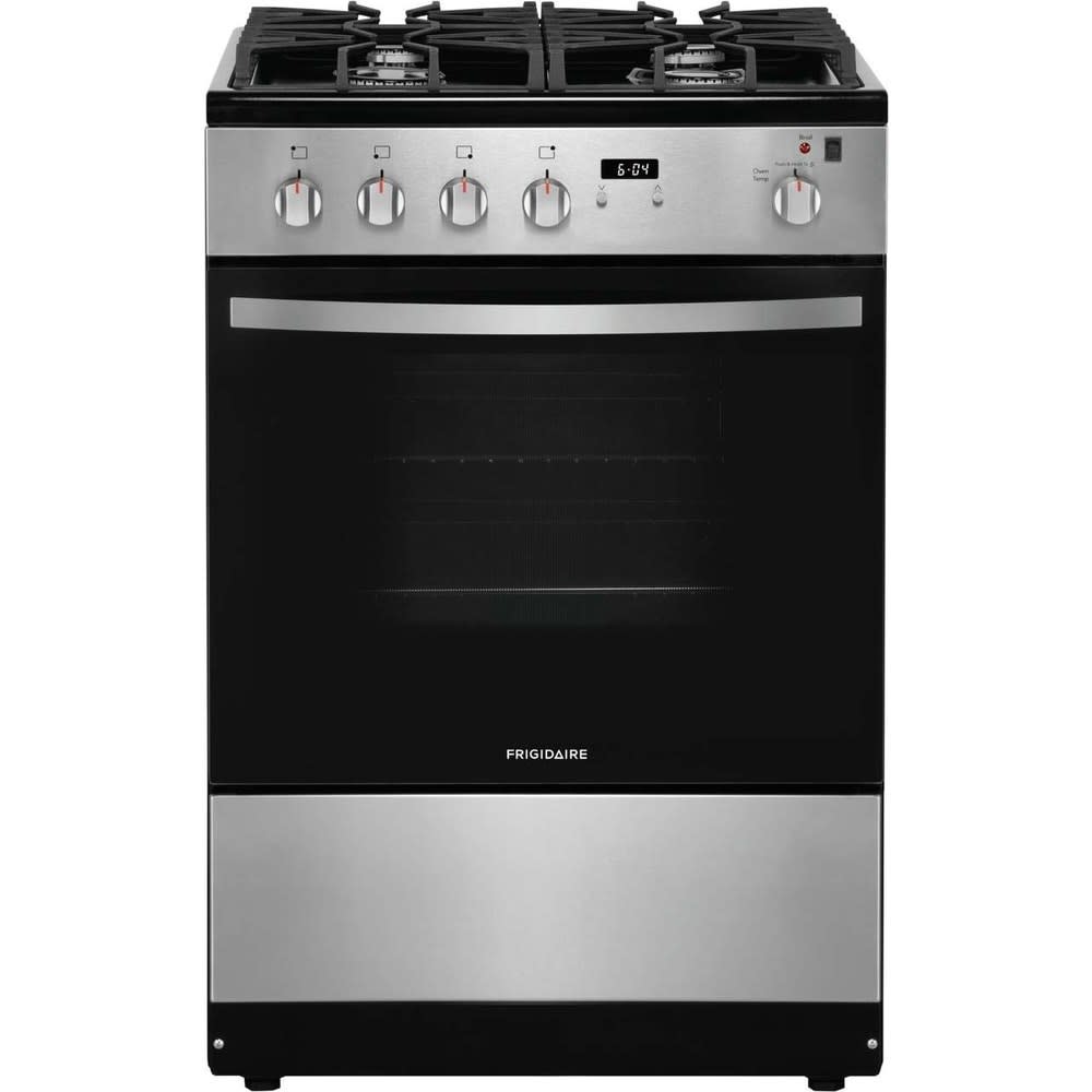 Photos - Cooker Frigidaire FFGH2422U 24 Inch Wide 1.9 Cu. Ft. Free Standing Gas Range Stainless Steel Cooking Appliances Ranges Gas Ranges F