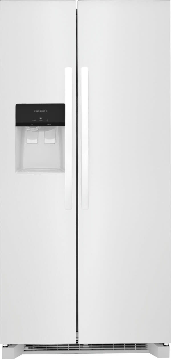 Frigidaire FRSS2323A 34 Inch Wide 22.3 Cu. Ft. Energy Star Certified Side By Side Refrigerator with Crisper Bins and EvenTemp Cooling System White