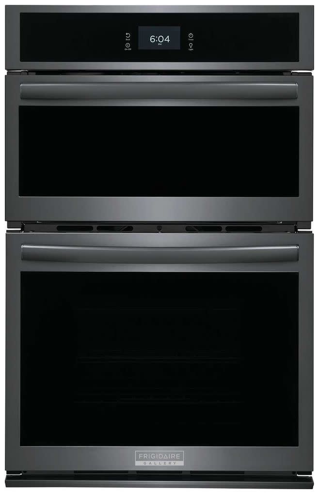 Photos - Oven Frigidaire GCWM2767A 27 Inch Wide 5.5 Cu. Ft.  and Microwave Combo Electric Wall  Air Fry and Steam Bake Black Stain 