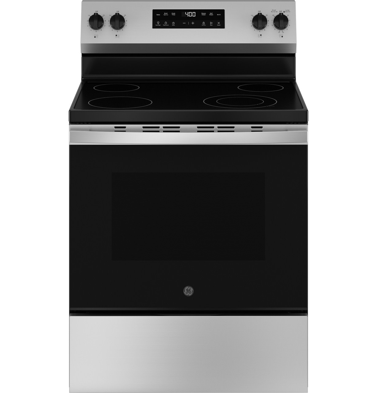 Photos - Cooker General Electric GE GRF400PV 30 Inch Wide 5.3 Cu. Ft. Free Standing Electric Range with Self Clean Mode and Dual Element Stainless Steel Cook 