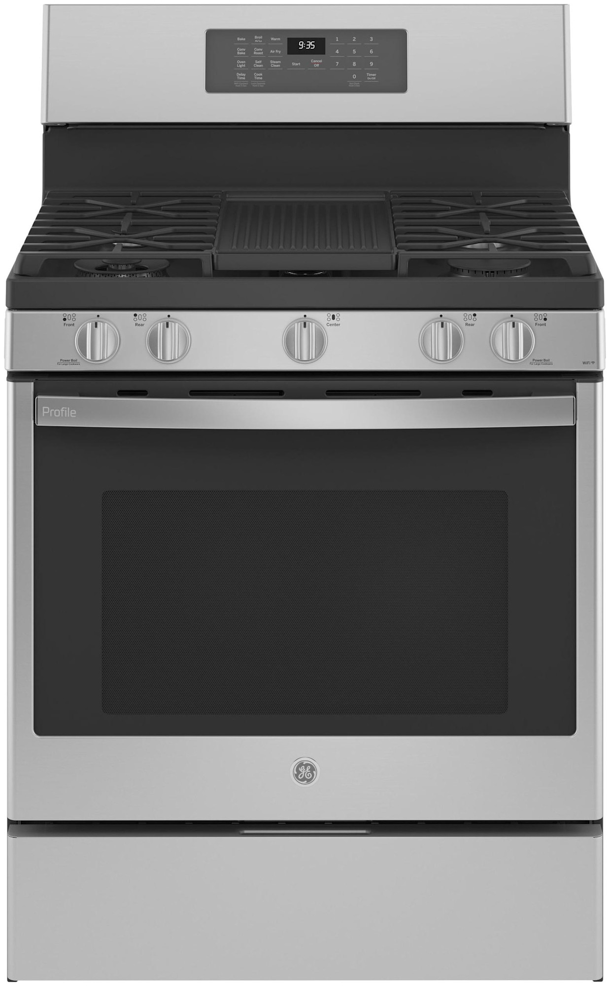 Photos - Cooker General Electric GE Profile PGB935YPFS Profile 30 Inch Wide 5.6 Cu. Ft. Free Standing Gas Convection Range with Self Clean and No Preheat Air