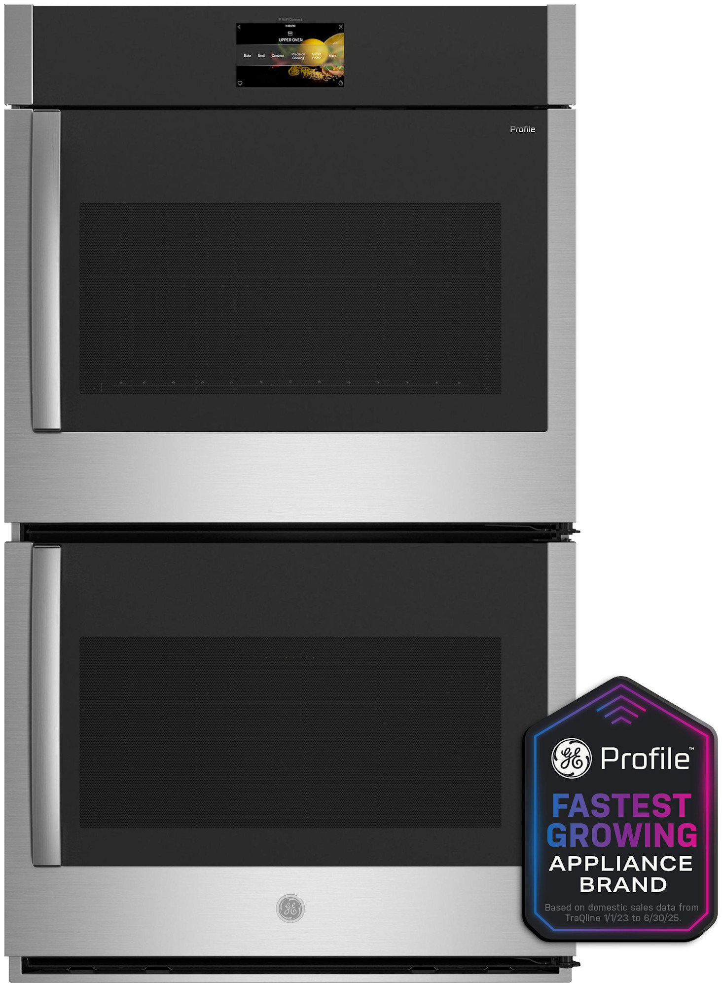 Photos - Oven General Electric GE Profile PTD700R 30 Inch Wide 10 Cu. Ft. Electric Double  with Right-Hand Side-Swing Doors Stainless Steel Cooking App 