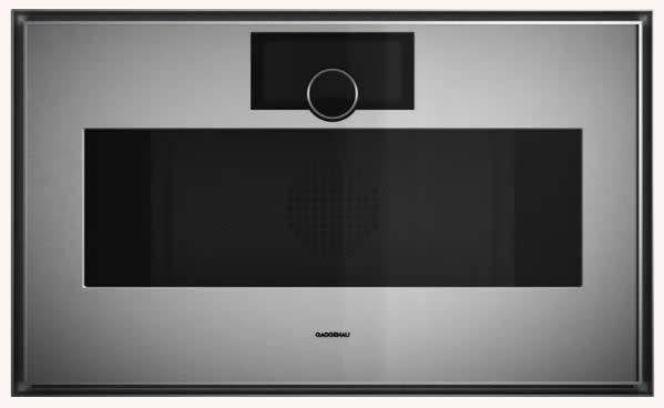 Gaggenau GM481720 Expressive 30" Combi-Microwave Oven with Left Door Hinge Stainless Steel Cooking Appliances Microwave Ovens Built In Microwaves