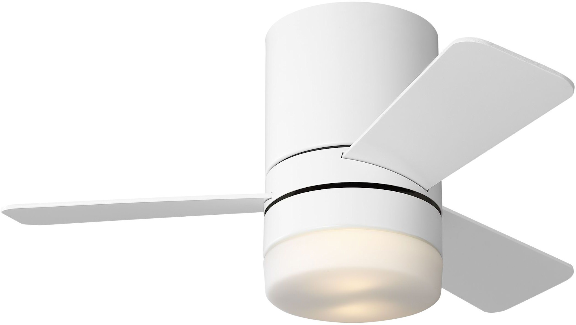 Photos - Fan ERA Generation Lighting 3ERHR32D  32" 3 Blade Indoor LED Ceiling  with Matte Opal Glass Shade Matte White s Ceiling  