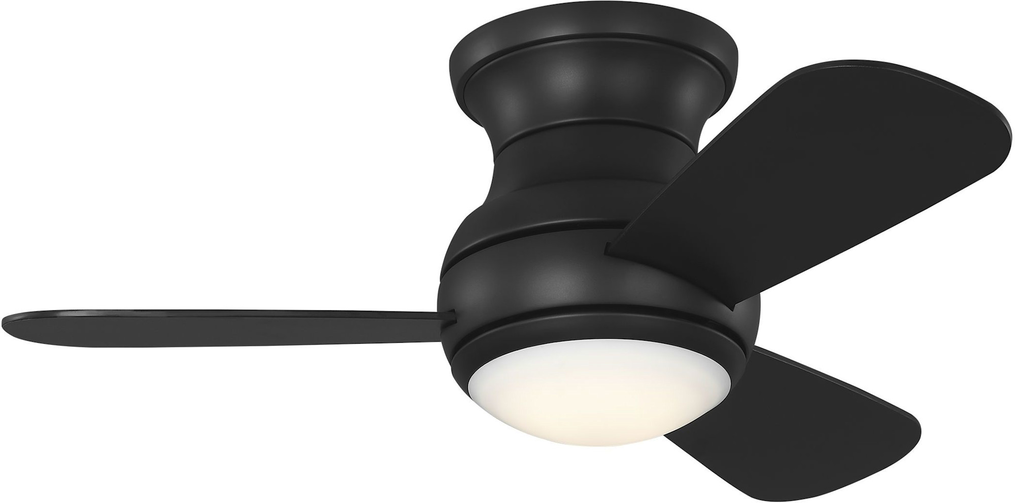 Photos - Fan Orbis Generation Lighting 3OBSHR32D  32" 3 Blade Indoor LED Ceiling  Midnight Black s Ceiling s Indoor Ceiling s 