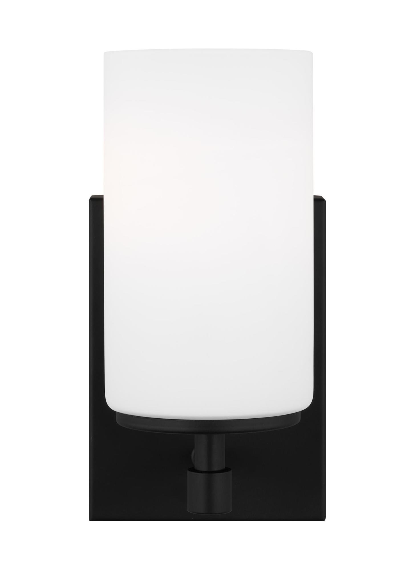 Photos - Chandelier / Lamp Generation Lighting 4124601EN3 Alturas 9" Tall LED Bathroom Sconce Midnight Black Indoor Lighting Bathroom Fixtures Bathroom