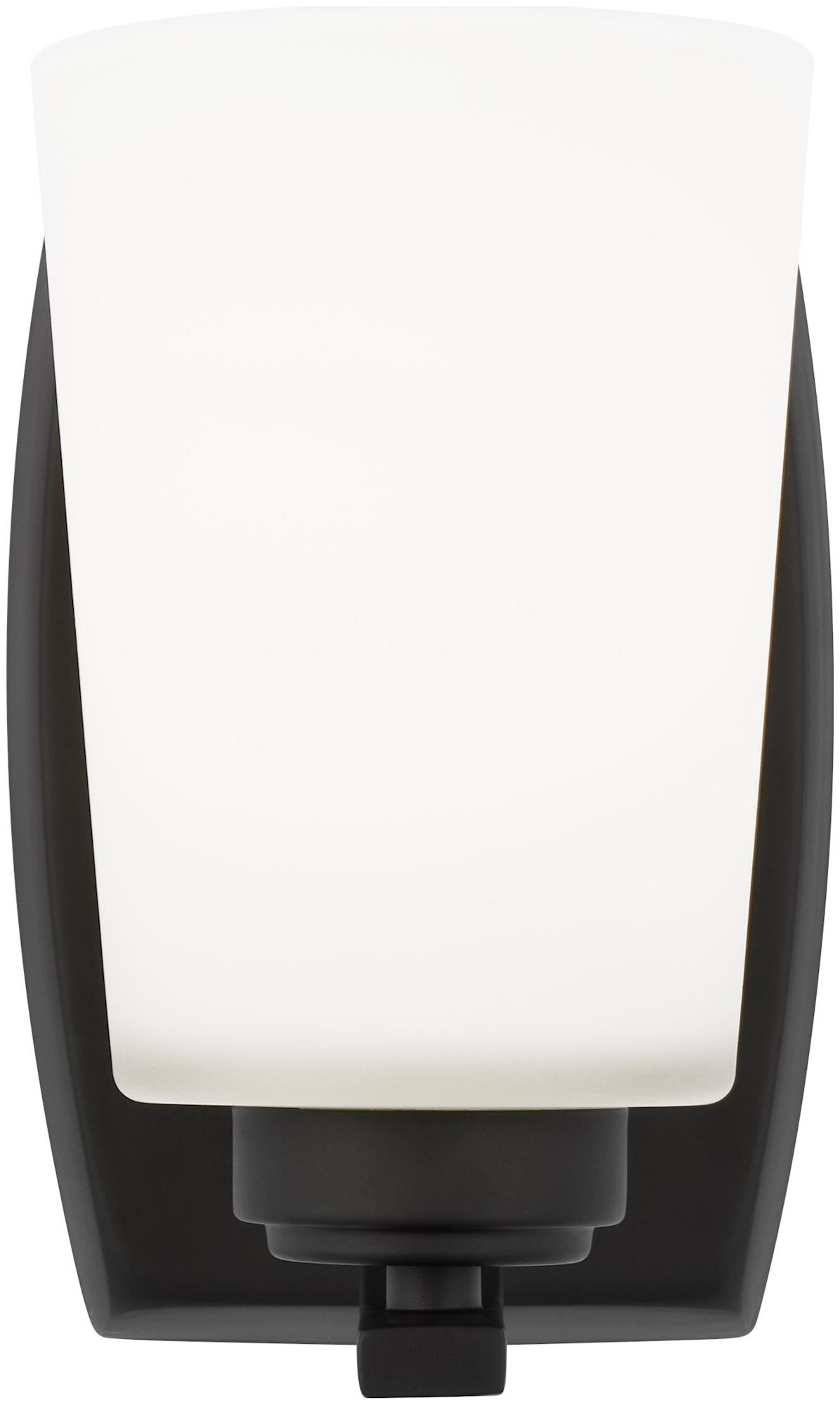 Photos - Chandelier / Lamp Generation Lighting 4128901EN3 Franport 8" Tall LED Bathroom Sconce Midnight Black Indoor Lighting Bathroom Fixtures Bathroo