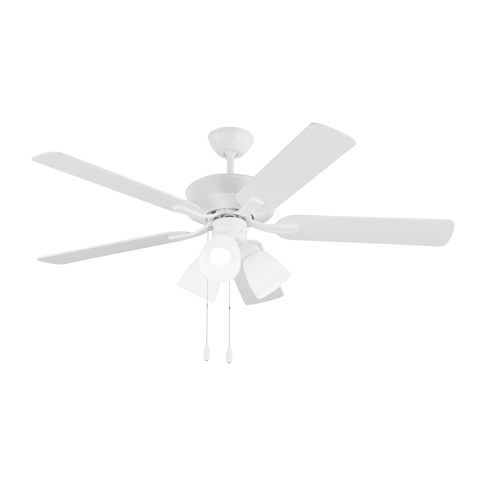 Photos - Fan Blade Generation Lighting 5LD52 Linden 52" 5  3 Light LED Indoor Ceiling  Matte White s Ceiling s Indoor Ceiling  