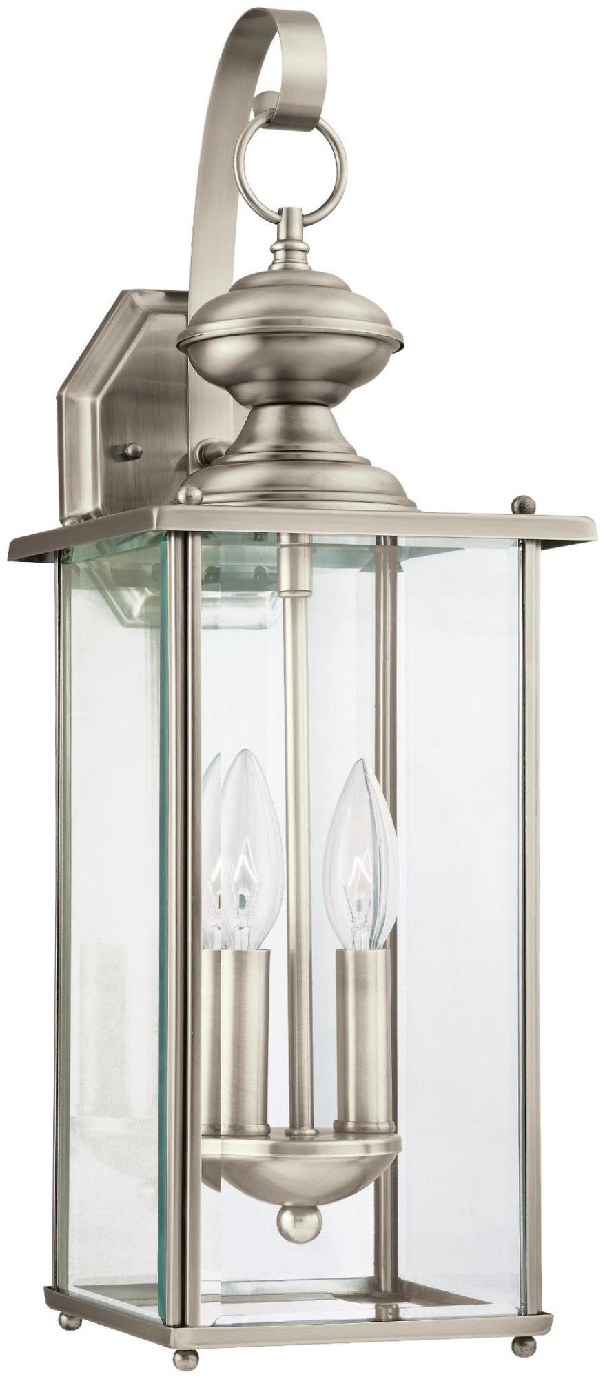 Photos - Floodlight / Street Light Generation Lighting 8468EN Jamestowne 2 Light 20" Tall LED Outdoor Wall Sconce Antique Brushed Nickel Outdoor Lighting Wall
