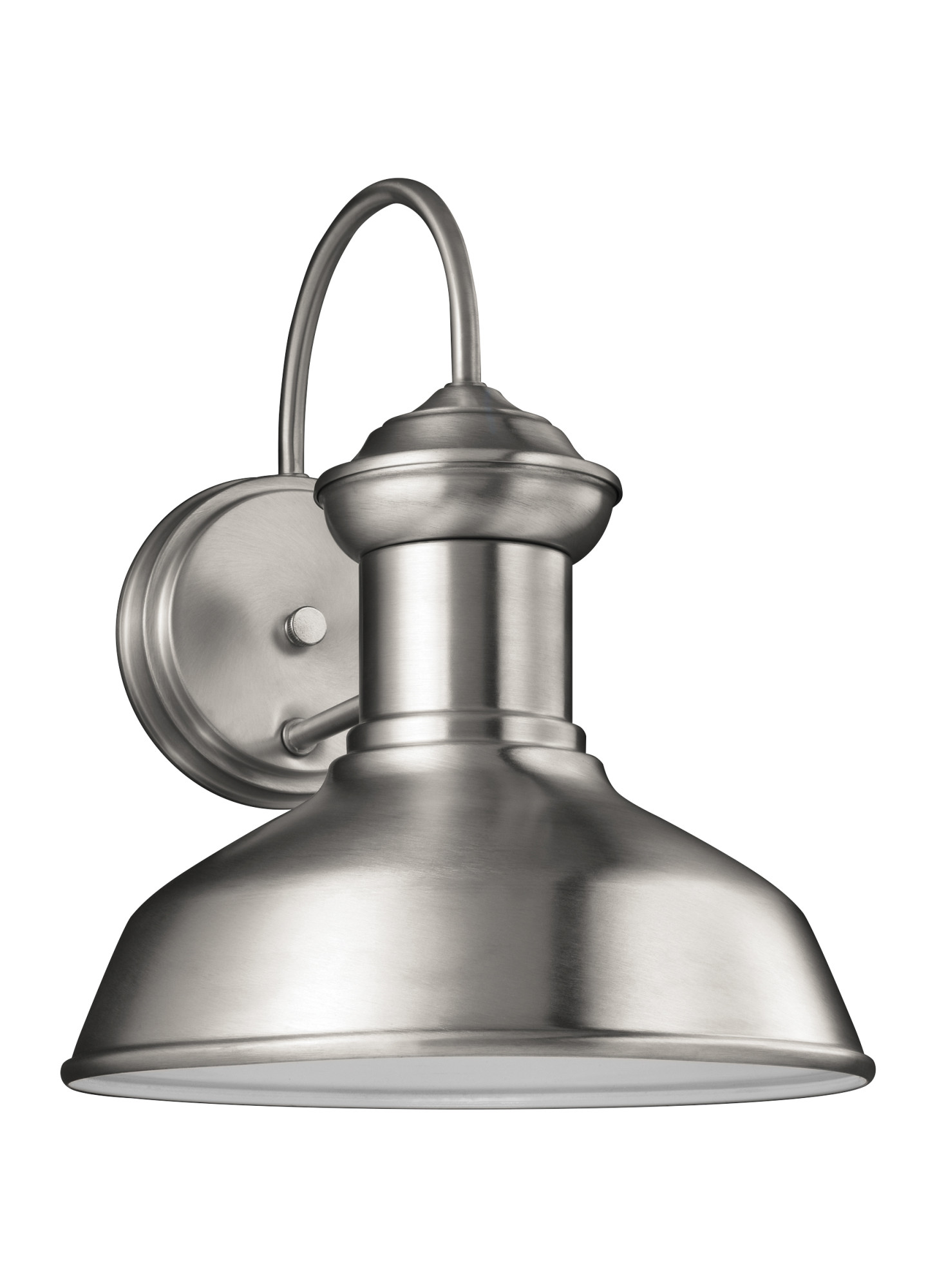 Photos - Floodlight / Street Light Generation Lighting 8547701 Fredricksburg 12" Tall Outdoor Wall Sconce Satin Aluminum Outdoor Lighting Wall Sconces 8547701
