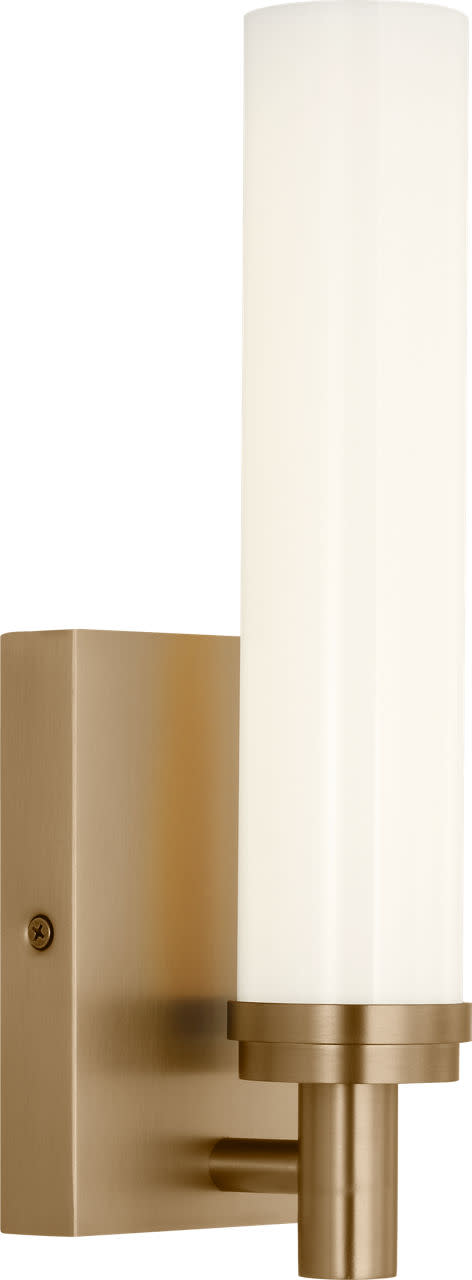 Photos - Chandelier / Lamp Wide Generation Lighting GLV1441-L Coles 5"  Vanity Light Satin Brass Indoor Lighting Bathroom Fixtures Vanity Light GLV1441S 