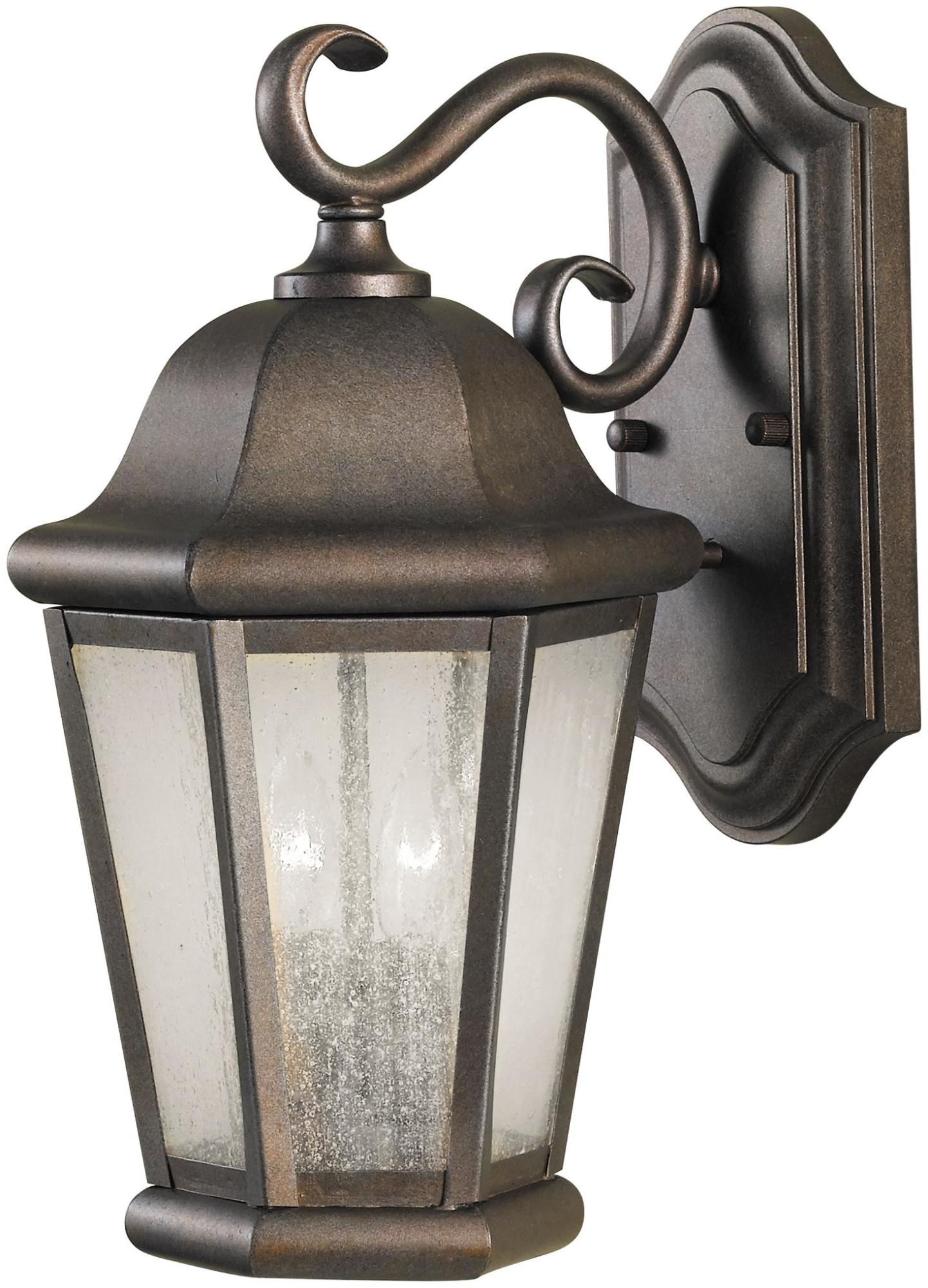 Photos - Floodlight / Street Light Generation Lighting OL5901EN Martinsville 2 Light 15" Tall Outdoor Wall Sconce Corinthian Bronze Outdoor Lighting Wall Sconc