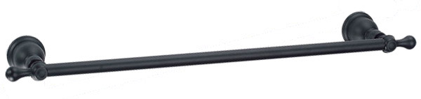 Photos - Towel Holder Gerber D443411 Opulence 18" Single Towel Bar Satin Black Bathroom Hardware and Accessories Bathroom Hardware Towel Bars D443 