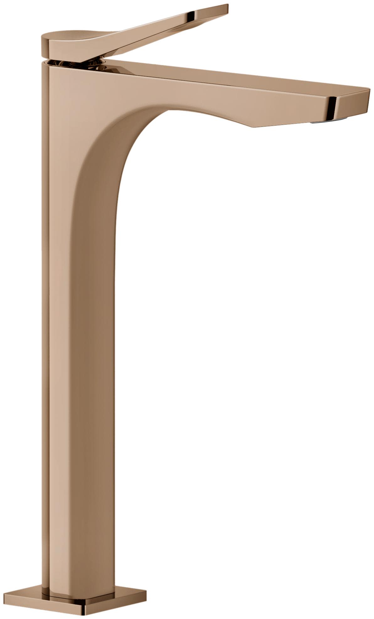 Gessi 59004 Rilievo 1.2 GPM Single Hole Tall Bathroom Faucet Copper PVD Faucet Bathroom Sink Faucets Single Handle