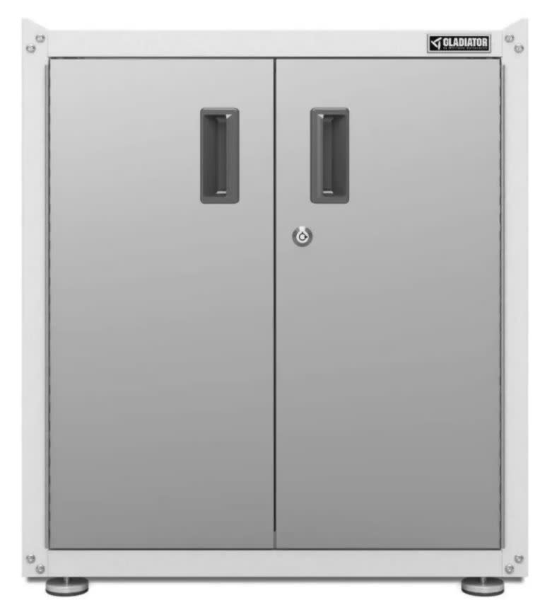 Gladiator GAGB28F 28 Wide x 28 Tall 2 Door Storage Cabinet Gray Slate Storage and Organization Garage Organizers Storage Cabinets