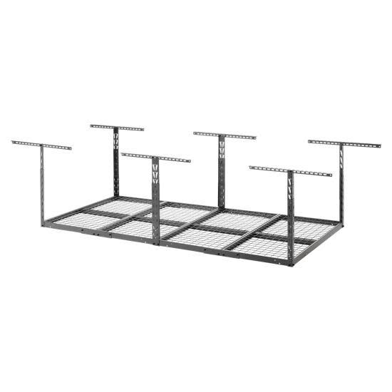 Gladiator GALS48M4J 48 Inch x 96 Inch Ceiling Mounted Overhead Storage Organizer Hammered Granite Storage and Organization Garage Organizers Overhead