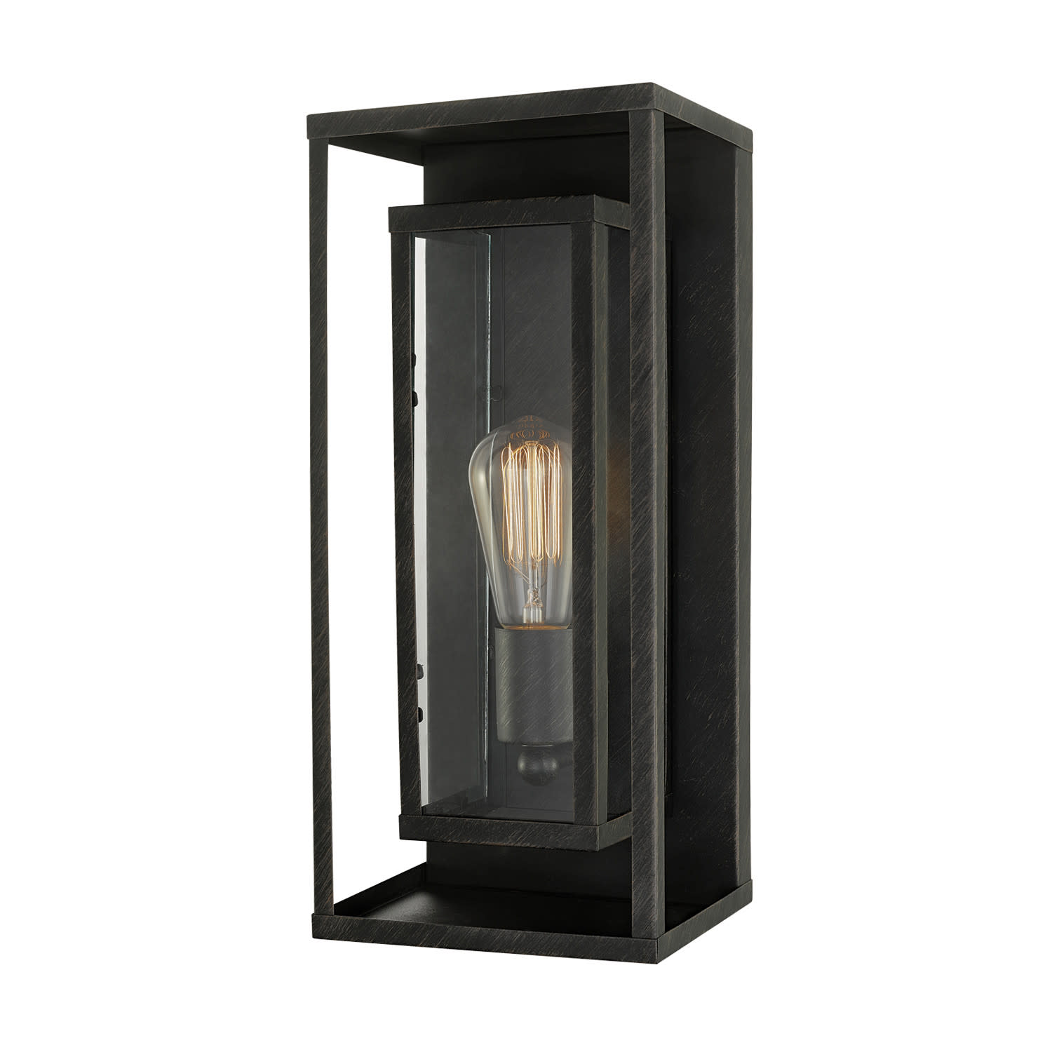 Photos - Floodlight / Street Light GLOBE Electric 44228 Montague Single Light 15-1/2 Inch Tall Outdoor Wall Sconce Bronze Outdoor Lighting Wall Sconces 