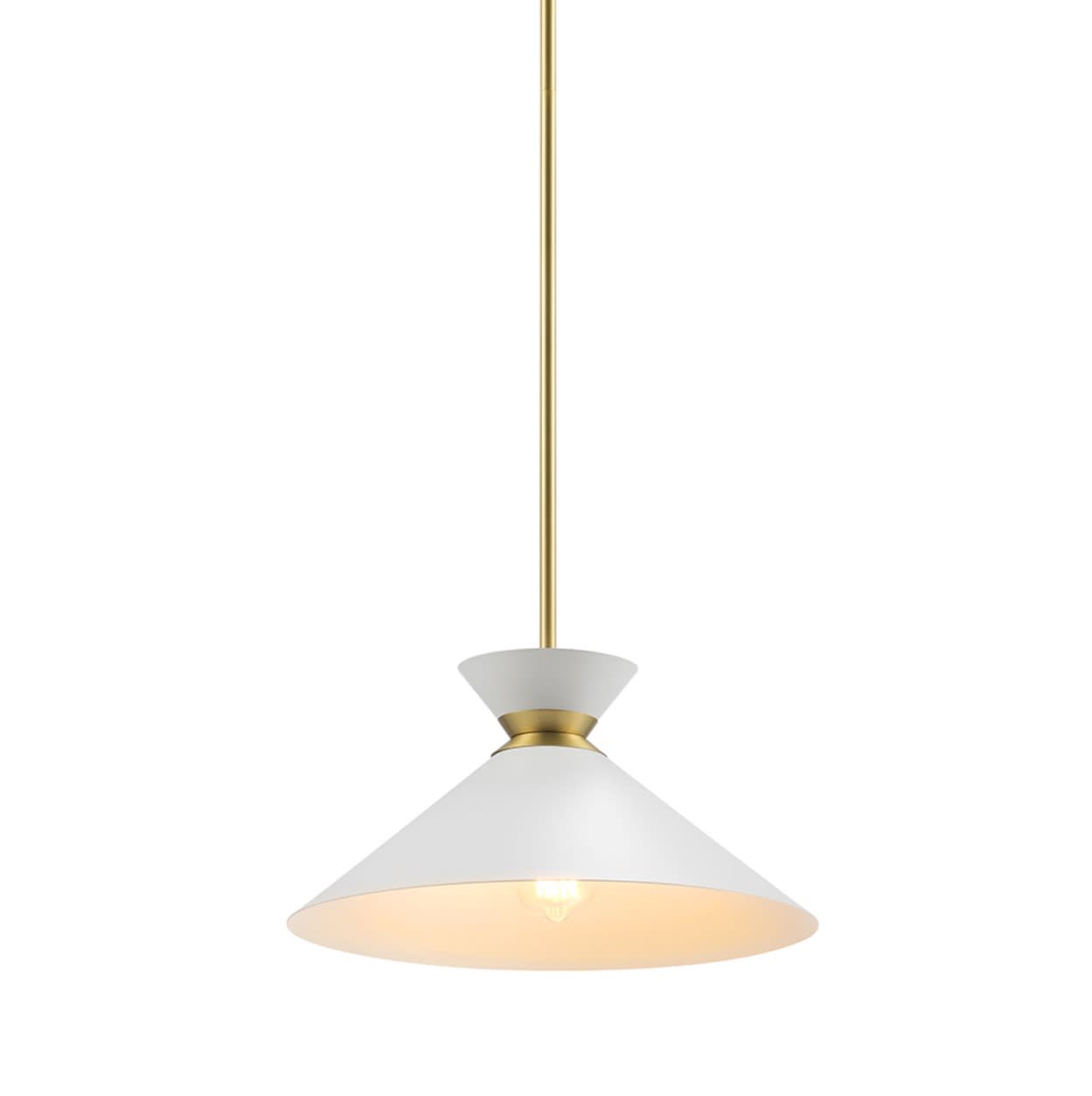 Photos - Chandelier / Lamp Electric Globe  91010467 Alex 14" Wide Pendant Matte Indoor Lighting Pendants 
