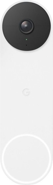 Google Nest GA01318-US 6-3/10" H x 1-4/5" W Battery Powered Video Doorbell White Doorbells and Door Chimes Doorbells Video Doorbells