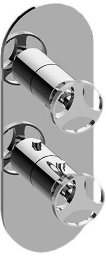 Photos - Shower System Graff G-8047-C19E0-T Harley Thermostatic Valve Trim Only - Less Rough In Polished Chrome Showers Valve Trim Only Thermostati 