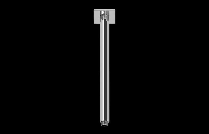 Photos - Shower Riser Rail & Head Holder Graff G-8542 Contemporary 12" Ceiling Shower Arm Polished Chrome Bath and Shower Accessories Shower Components Shower Arms G