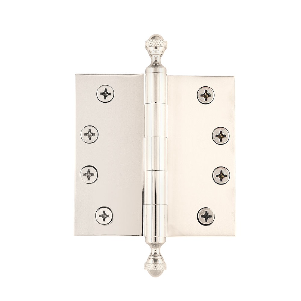 Photos - Other for Repair Inch Grandeur ACOHNG-SQ-AR-HD-4 4 x 4 Plain Bearing Square Corner Mortise Door Hinge with Acorn Finial - Single Hinge Polish