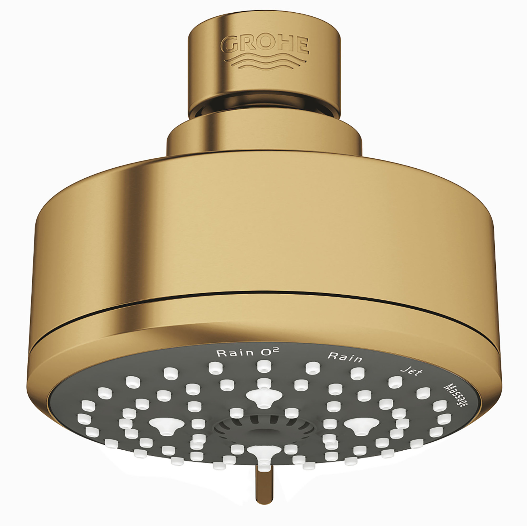 Grohe 26 043 1 Tempesta Cosmopolitan 1.75 GPM Multi Function Shower Head with DreamSpray SpeedClean and EcoJoy Technology Brushed Cool Sunrise