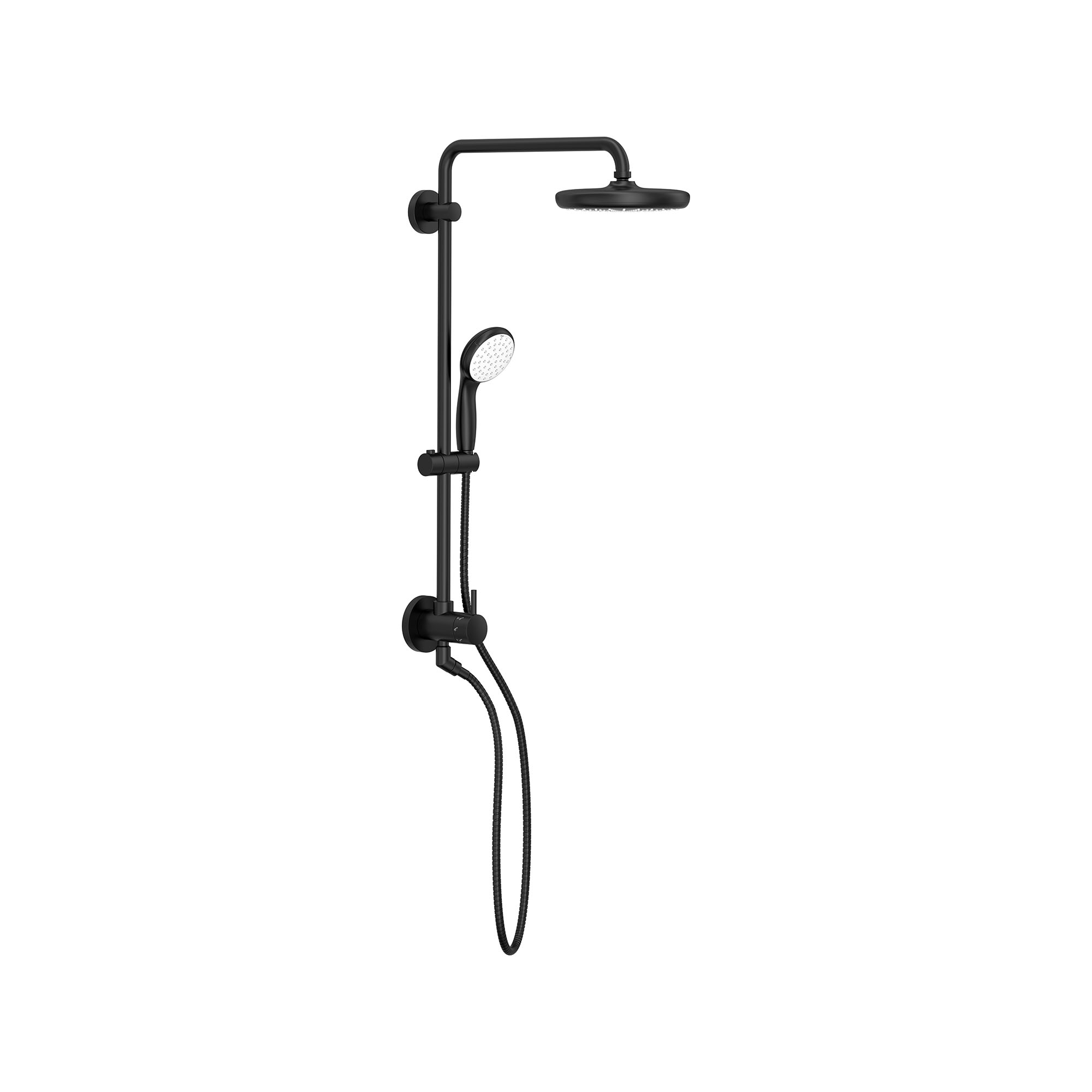 Grohe 26 123 1 Retro-Fit 1.75 GPM Shower System with Single Function Rain Shower Head Slide Bar Multi Function Hand Shower and 17-3/4" Swivel