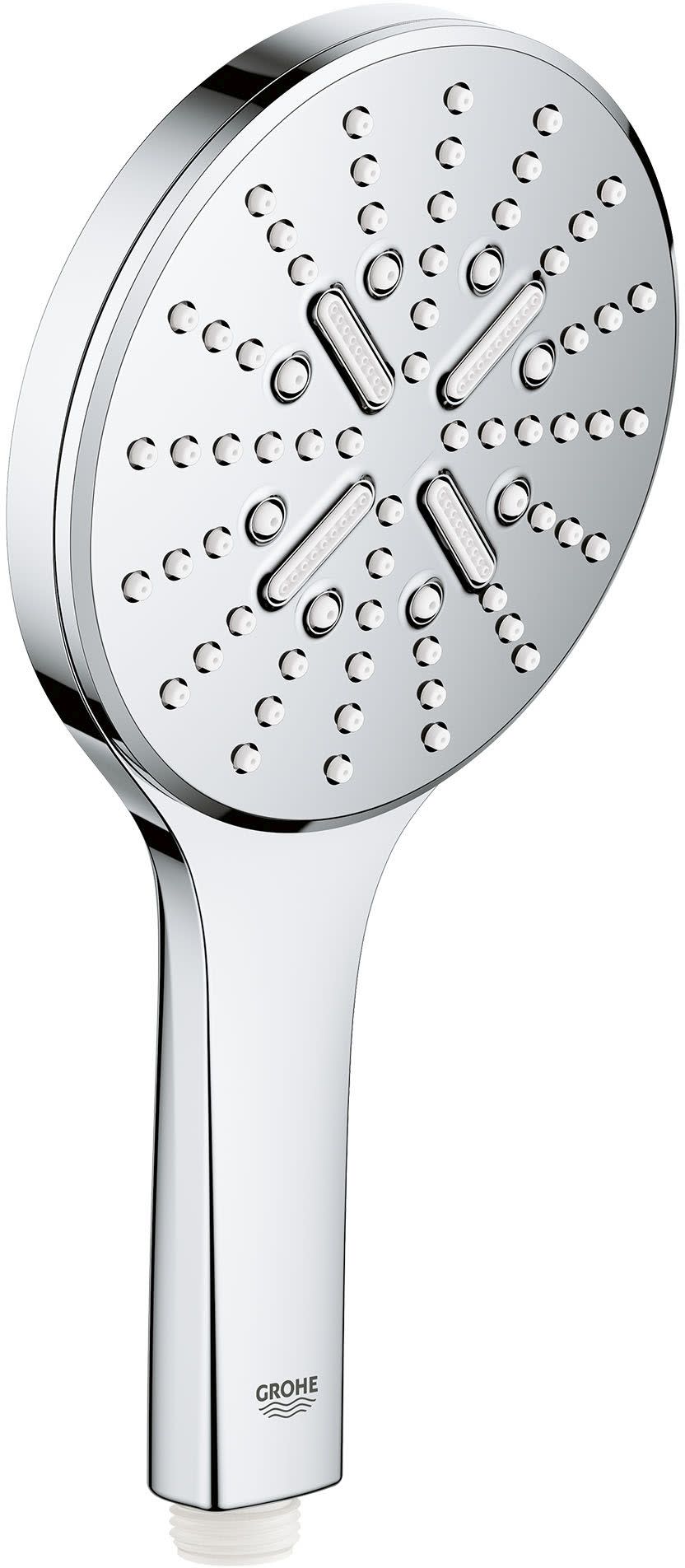 Grohe 26 545 Rainshower 1.75 GPM Multi Function Hand Shower with StarLight DreamSpray EcoSpray and Speed Clean Starlight Chrome Showers Hand Showers