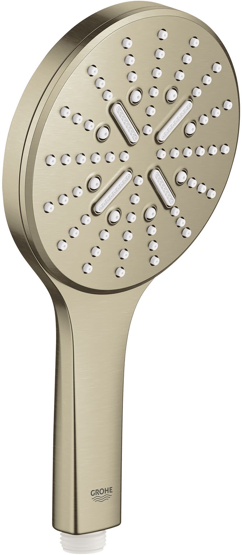 Grohe 26 545 Rainshower 1.75 GPM Multi Function Hand Shower with StarLight DreamSpray EcoSpray and Speed Clean Brushed Nickel Showers Hand Showers