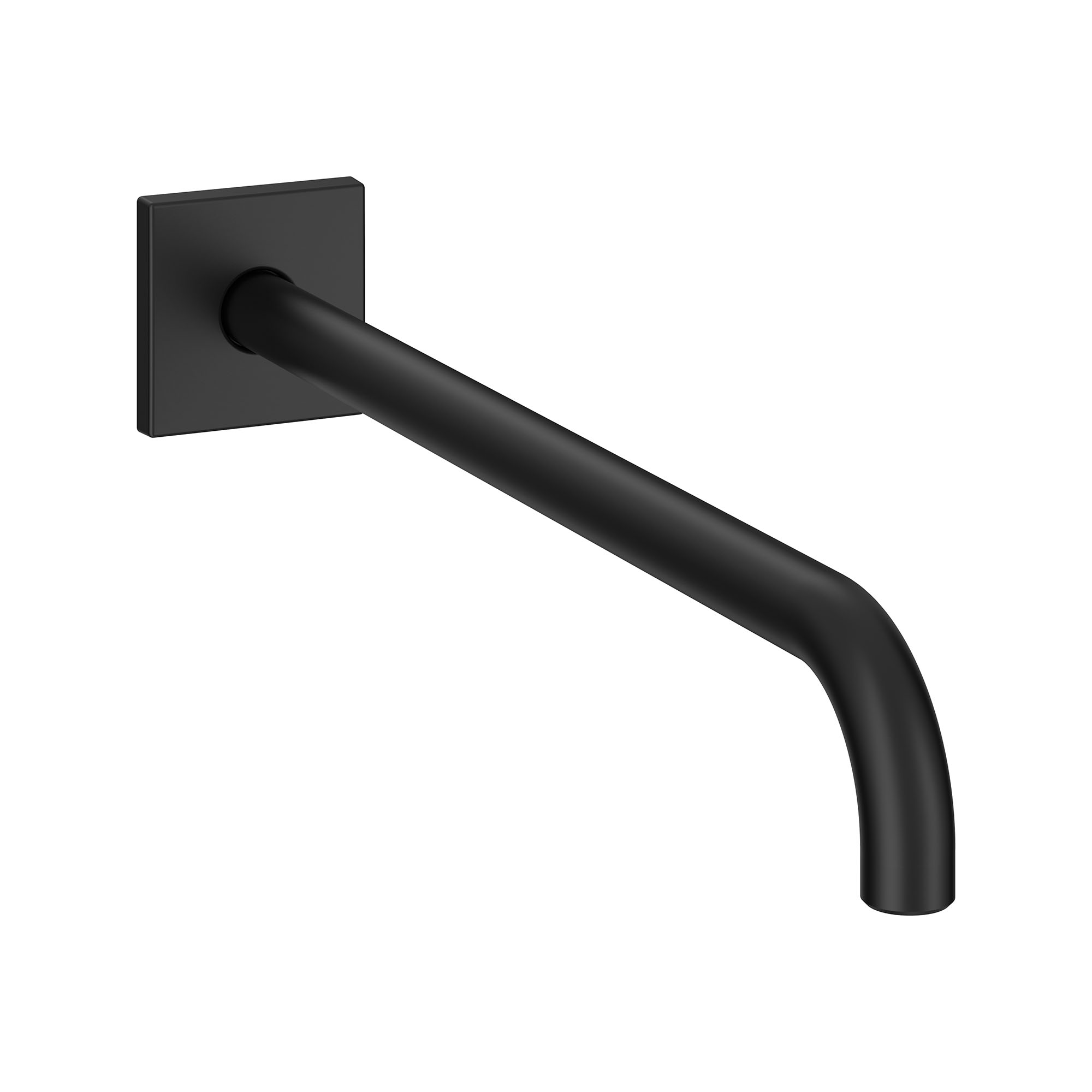 Grohe 26 632 Rainshower 16" Shower Arm with Flange Matte Black Bath and Shower Accessories Shower Components Shower Arms
