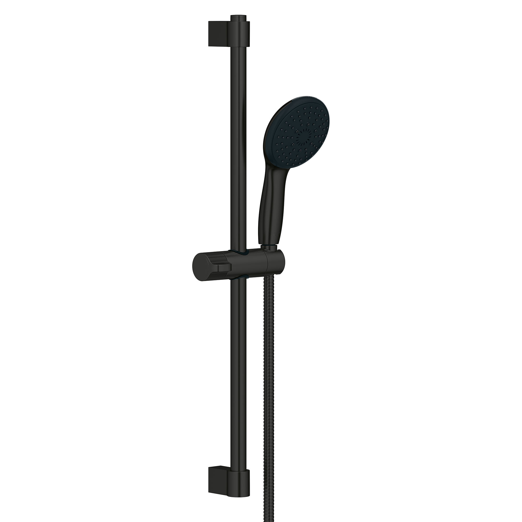 Grohe 26 761 2 Tempesta Shower System with Hand Shower Slide Bar and Hose Matte Black Showers Shower System Pressure Balanced