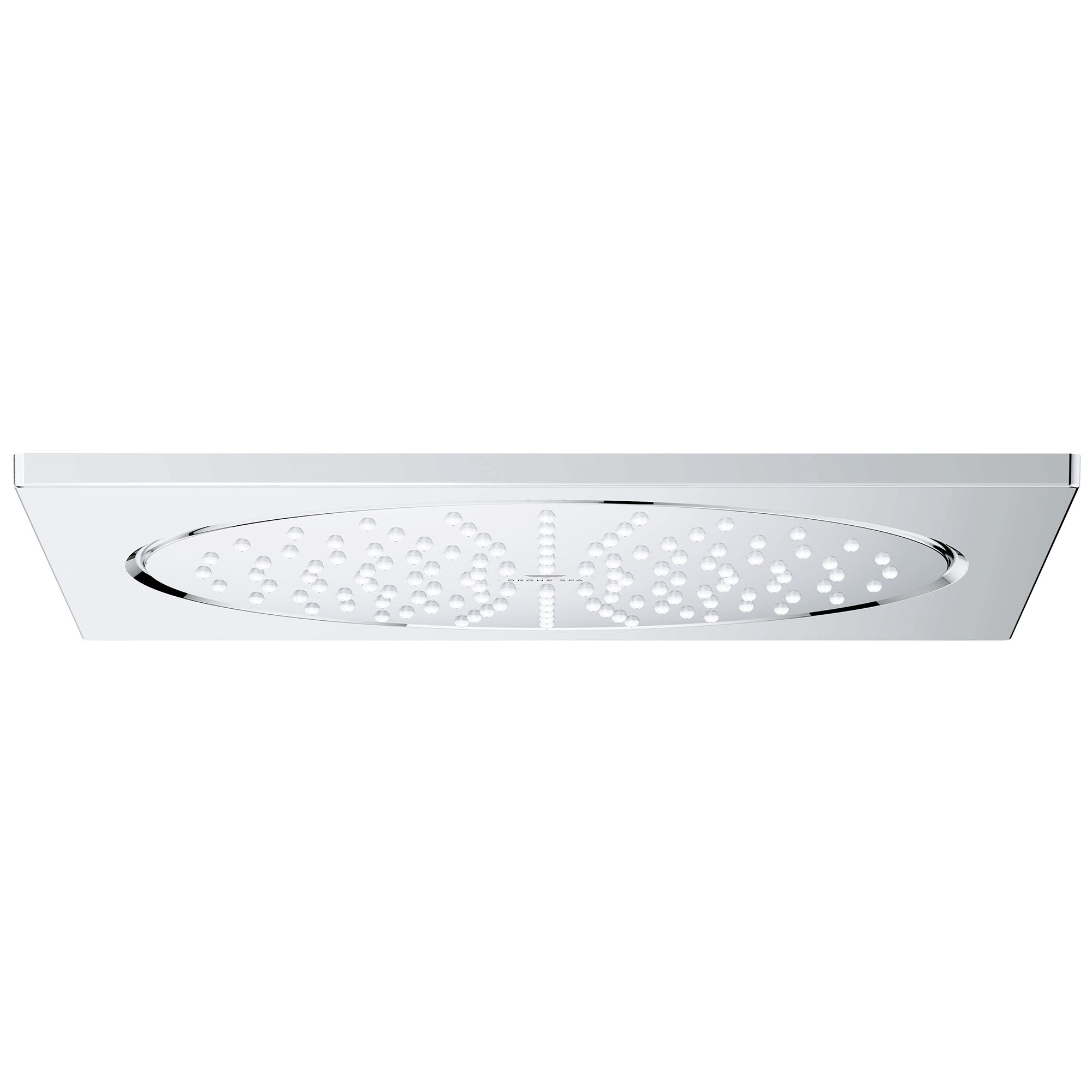 Grohe 26 882 Rainshower 1.75 GPM Single Function Rain Shower Head Starlight Chrome Showers Shower Heads Single Function