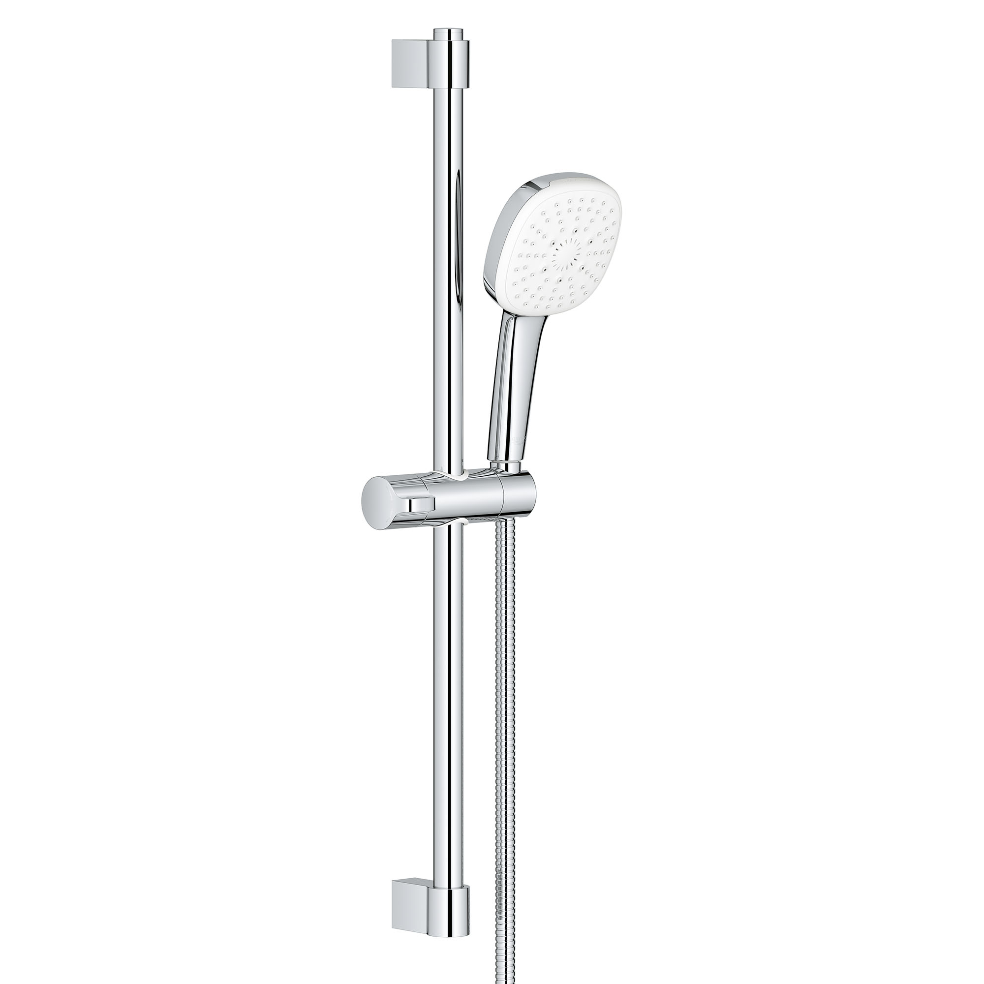 Grohe 26 906 2 Tempesta Shower System with Hand Shower Slide Bar and Hose Starlight Chrome Showers Shower System Pressure Balanced