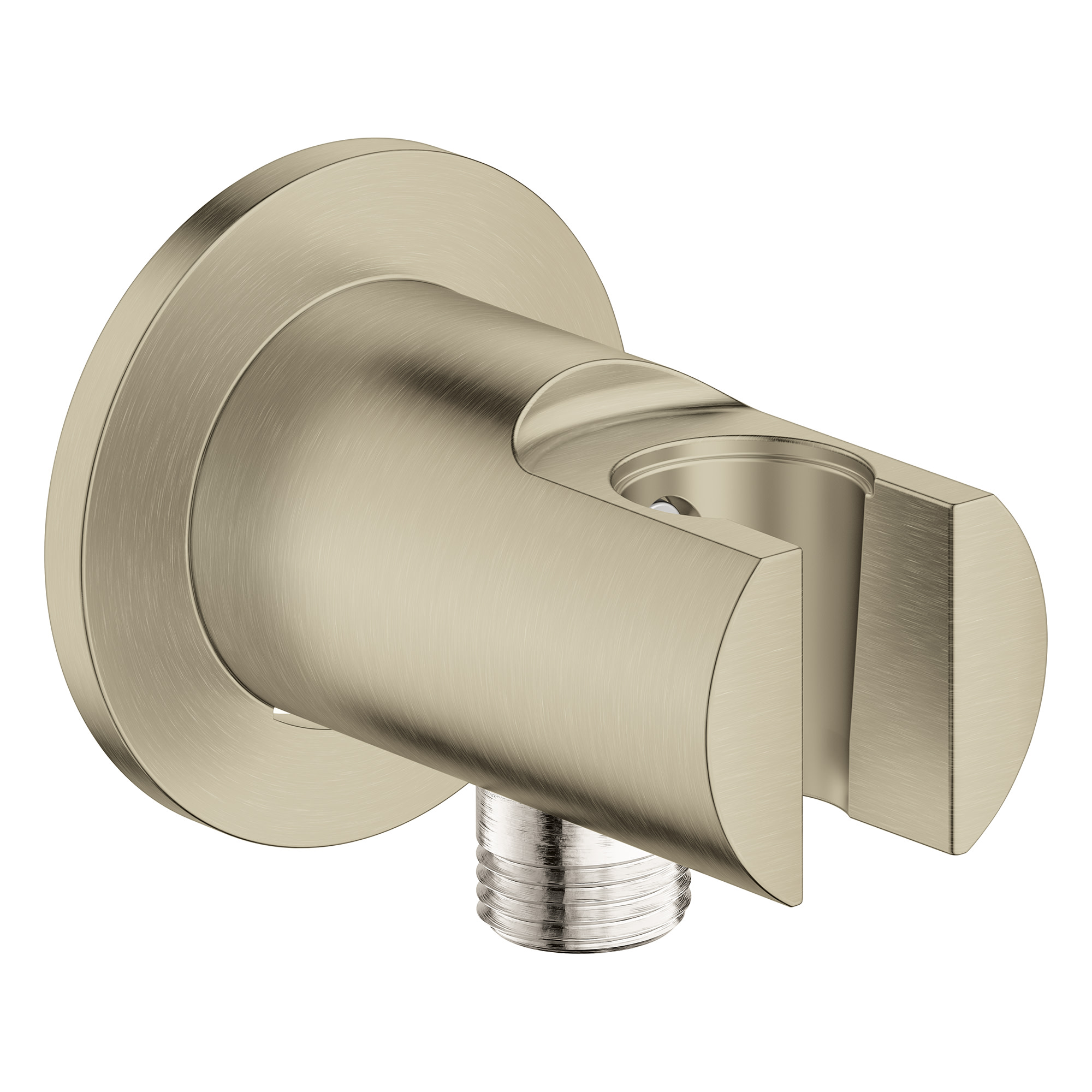 Grohe 28 629 1 Tempesta Wall Supply Elbow with Hand Shower Holder Brushed Nickel Bath and Shower Accessories Shower Components Hand Shower Holders