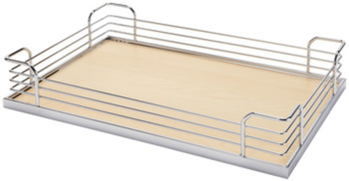 Hafele 545.60.79 15.625" x 18.5" Arena Plus Storage Basket for Pull Out Pantry Frame Chrome / Maple Kitchen Organizers Accessories and Parts Pull Out
