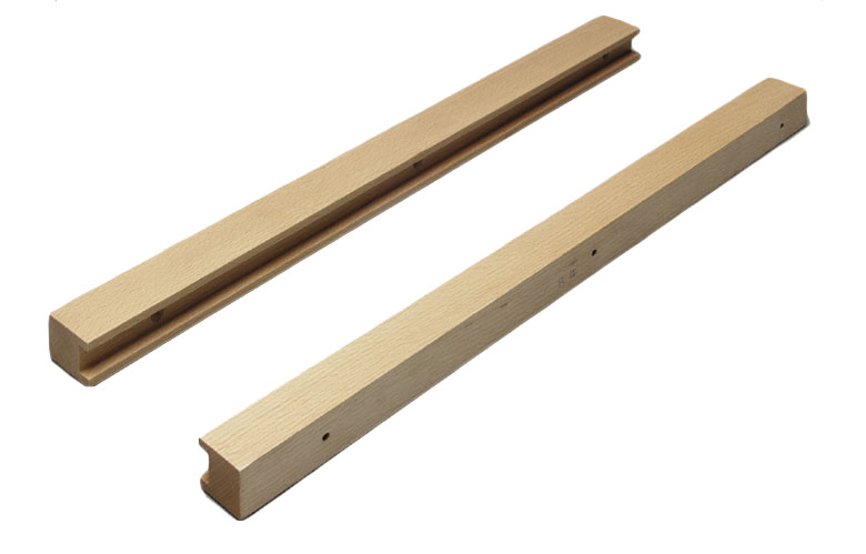 Hafele 540.55.992 21.25" Long 1.625" Thick Frame Runners for Pull Out Wicker Baskets Beech Kitchen Organizers Accessories and Parts Pull Out Basket