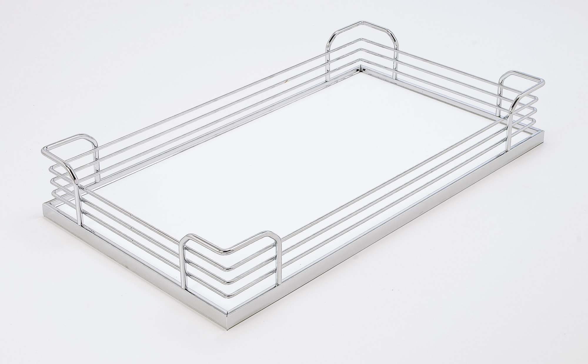 Hafele 545.60.76 6.25" x 18.5" Arena Plus Storage Basket for Pull Out Pantry Frame Chrome / White Kitchen Organizers Accessories and Parts Pull Out
