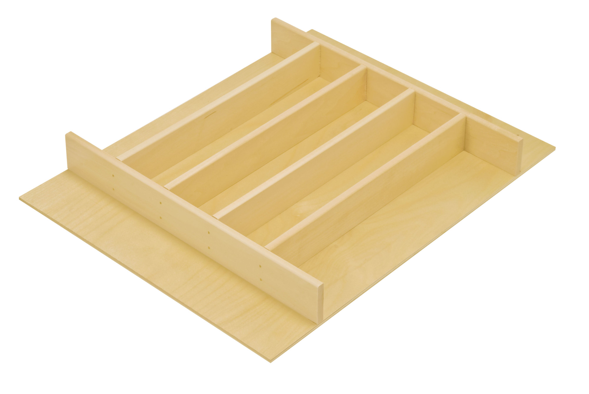 Hafele 556.99.107 23.5" Wide Drawer Organization Cutlery Storage Insert Maple Storage and Organization Cabinet and Kitchen Organizers Cutlery