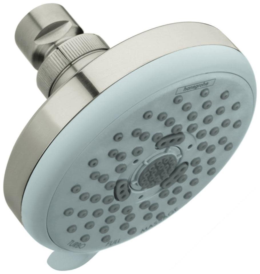 Hansgrohe 04071 Croma 100 Multi Function 2.5 GPM Shower Head Brushed Nickel Showers Shower Heads Multi Function